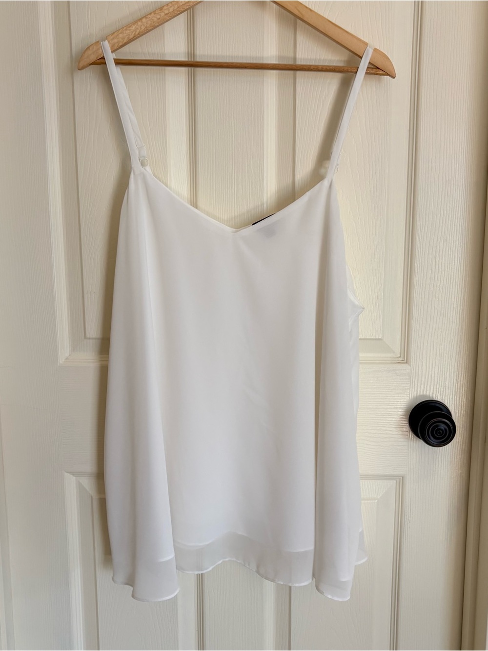 torrid White Sophie Chiffon Layering Spaghetti Strap Camisole 3X